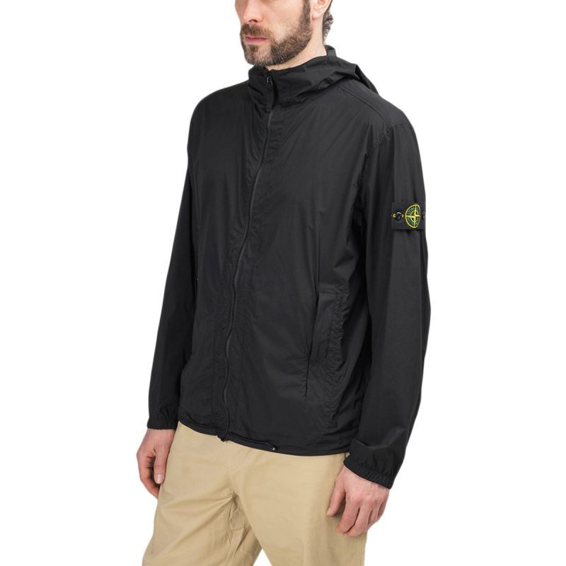 stone island skin touch nylon tc packable jacket schwarz 792263