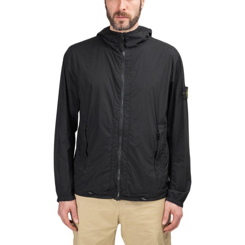 stone island skin touch nylon tc packable jacket schwarz 948626