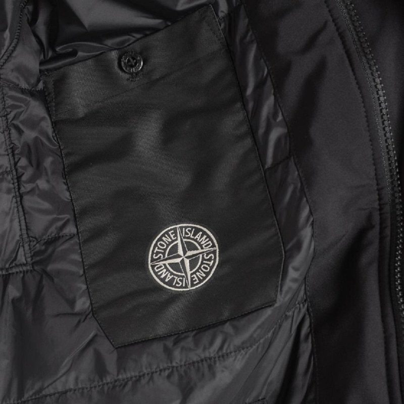 stone island soft shell r primaloft jacket schwarz 698205