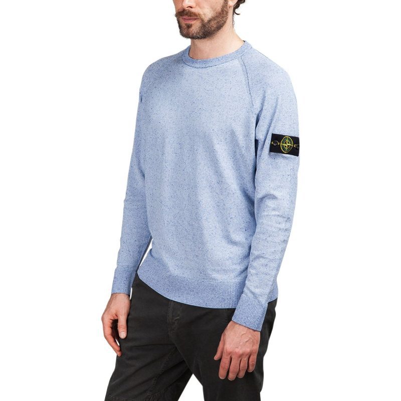 stone island sweat shirt blau 904069