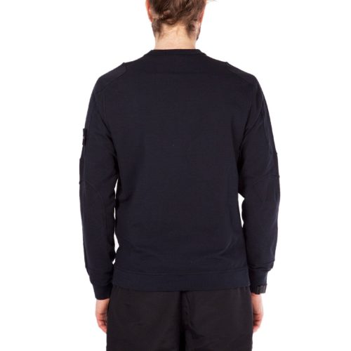 stone island sweat shirt crewneck ghost piece dunkelblau 222163