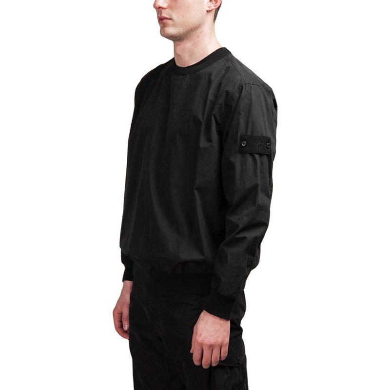 stone island sweat shirt ghost piece schwarz 381775