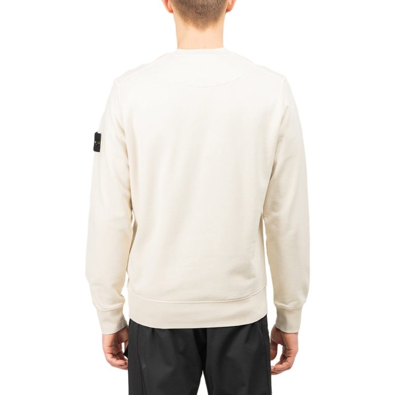 stone island sweatshirt cream 107123