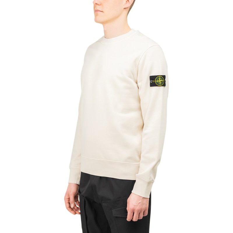 stone island sweatshirt cream 135654