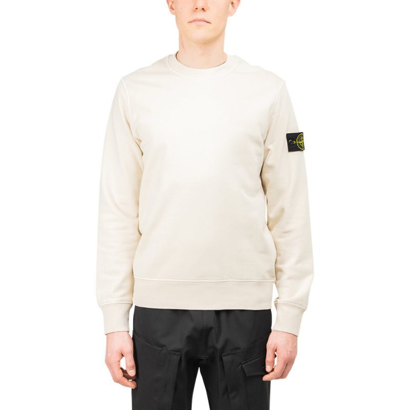 stone island sweatshirt cream 205862