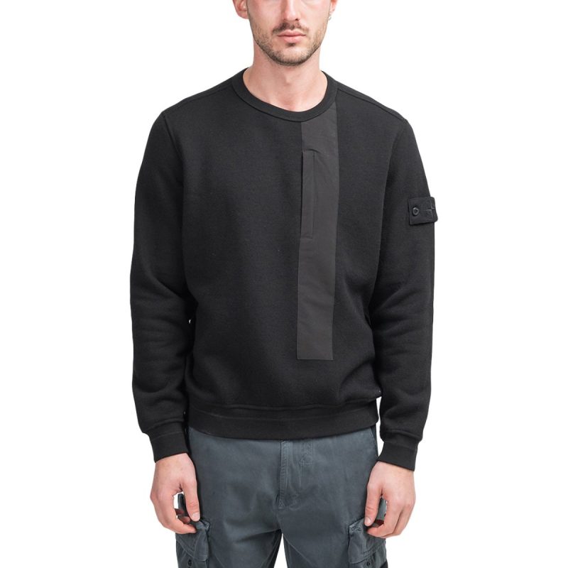 stone island sweatshirt ghost piece schwarz 364695