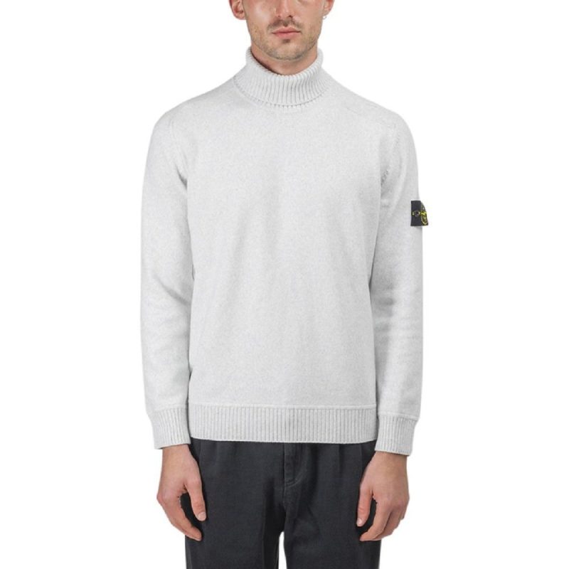 stone island turtleneck pullover grau 537452