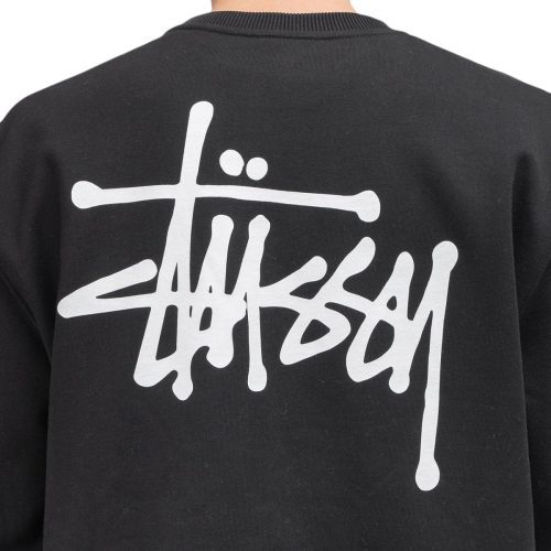 stussy basic crewneck schwarz 570756