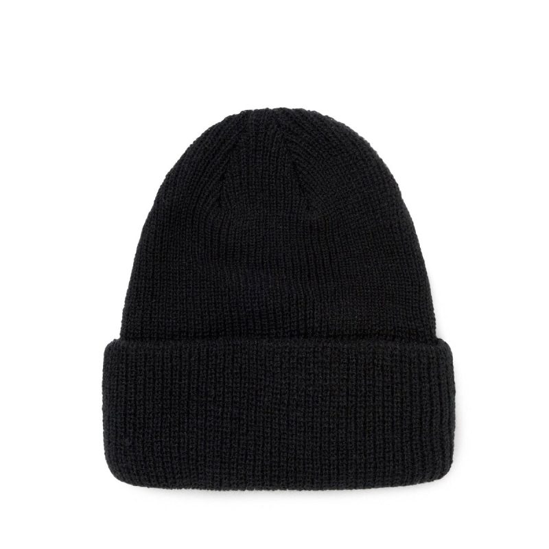 stussy basic cuff beanie schwarz 966436