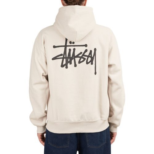 stussy basic hoodie beige 570982