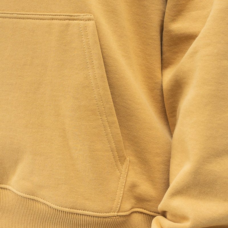 stussy basic hoodie hellbraun 682315