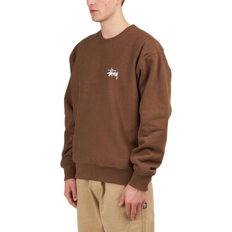 stussy basic stussy crew braun 451452