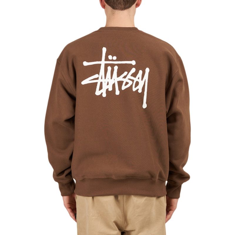 stussy basic stussy crew braun 939082