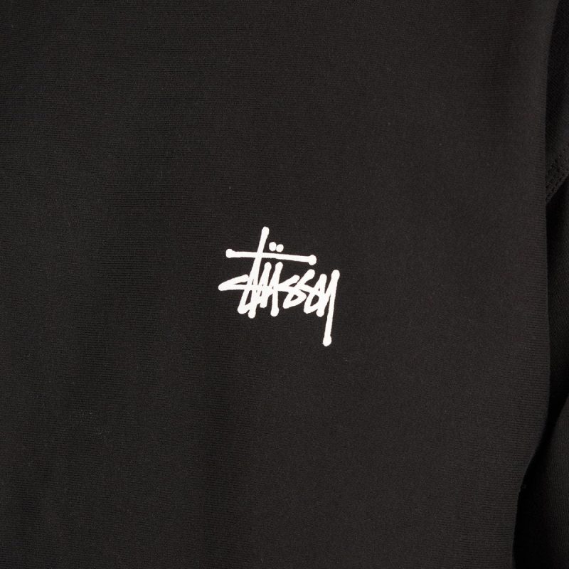 stussy basic stussy crew schwarz 800947