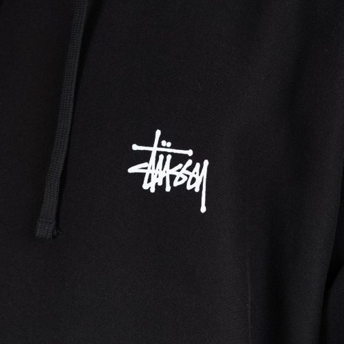 stussy basic stussy hood schwarz 158978