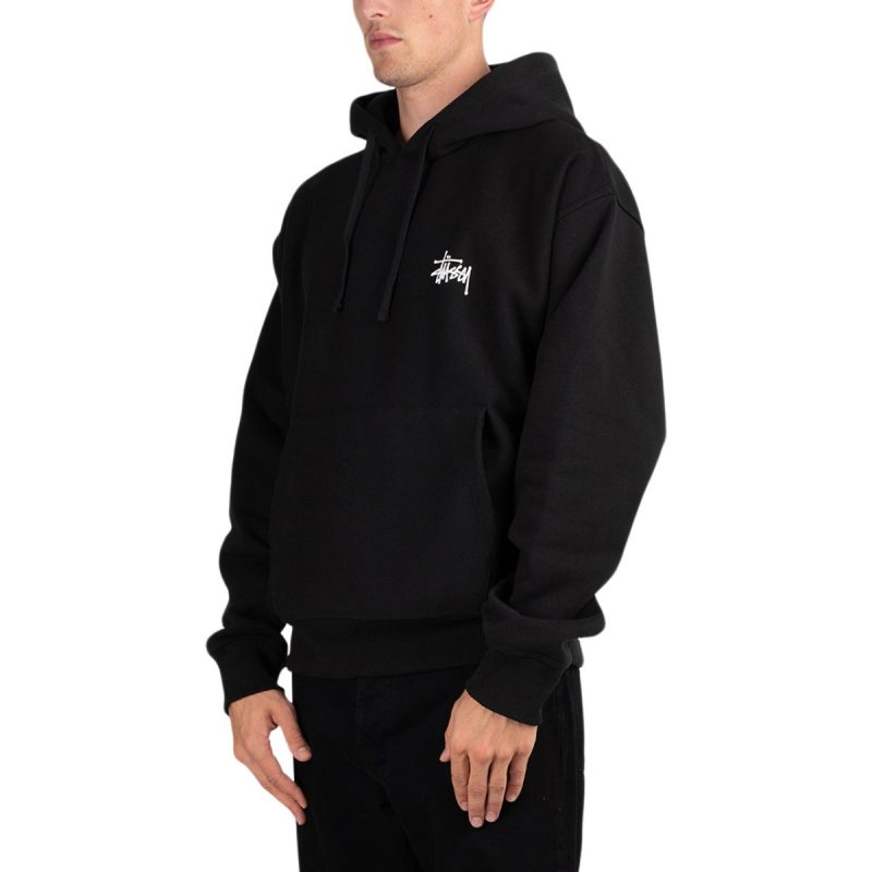 stussy basic stussy hood schwarz 866684