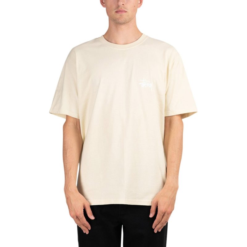 stussy basic stussy tee beige 907814