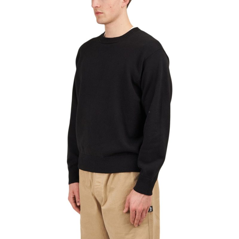 stussy bent crown sweater schwarz 720617