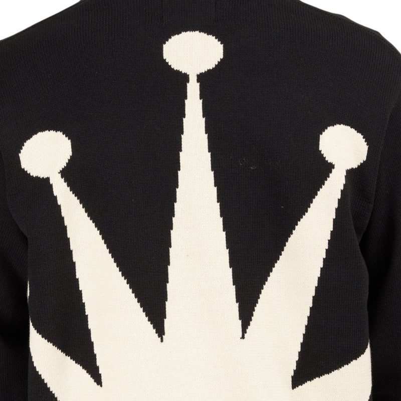 stussy bent crown sweater schwarz 998837