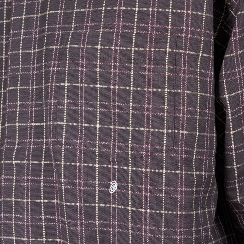 stussy big button plaid ls shirt multi 985617