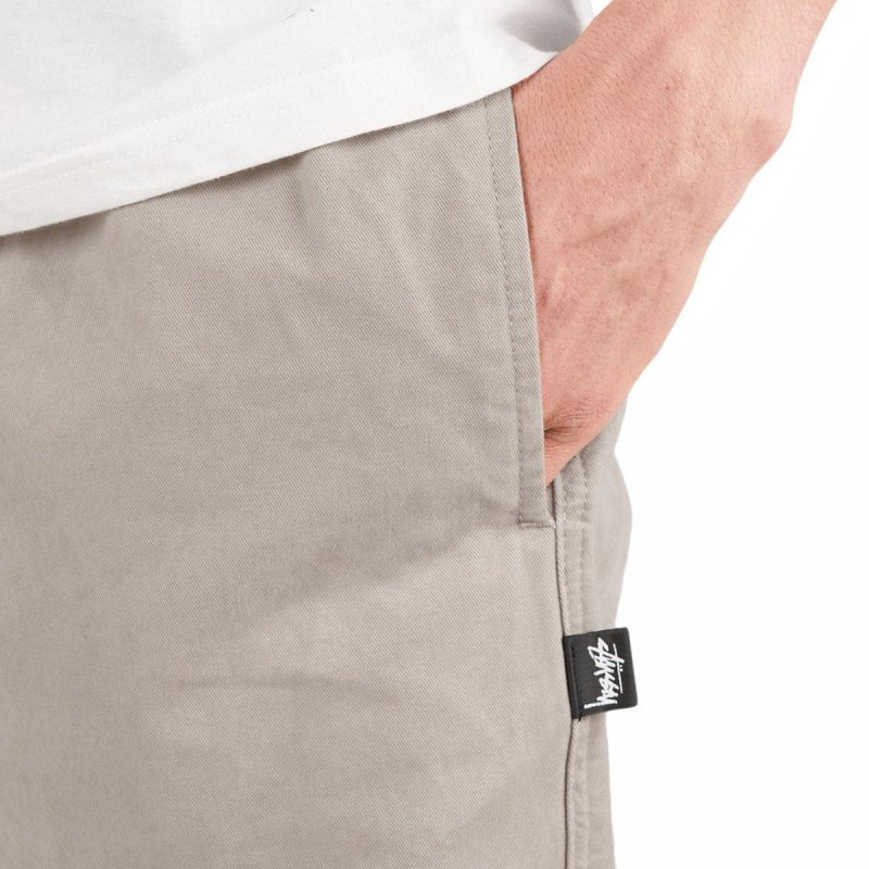 stussy brushed beach pant grau 176115