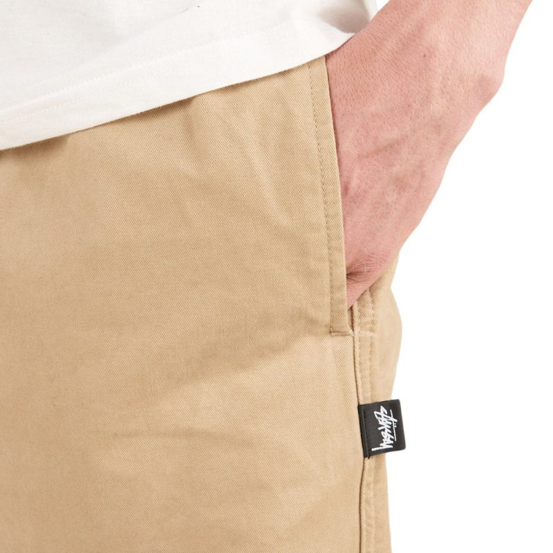 stussy brushed beach pant khaki 330865