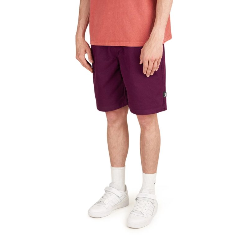 stussy brushed beach short pflaume 529295