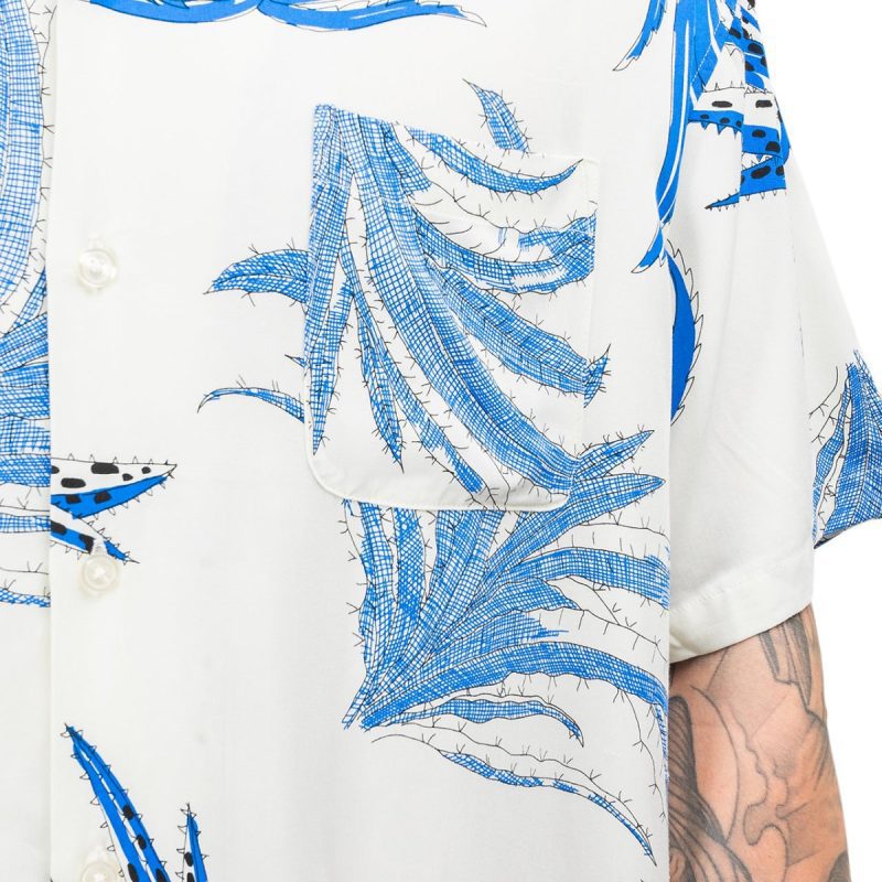 stussy cactus rayon shirt weiss 708529