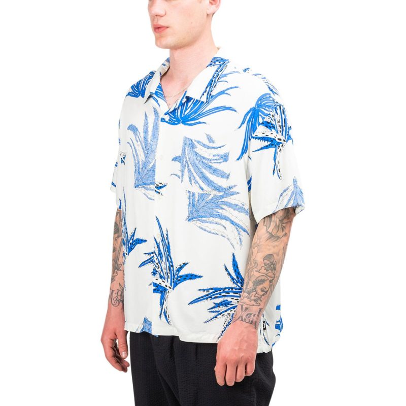 stussy cactus rayon shirt weiss 822457