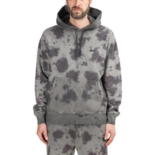 stussy crystal wash hoodie schwarz 889215