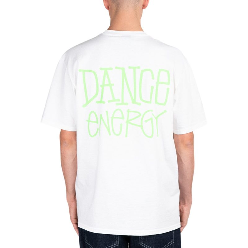 stussy dance energy tee weiss grun 228454