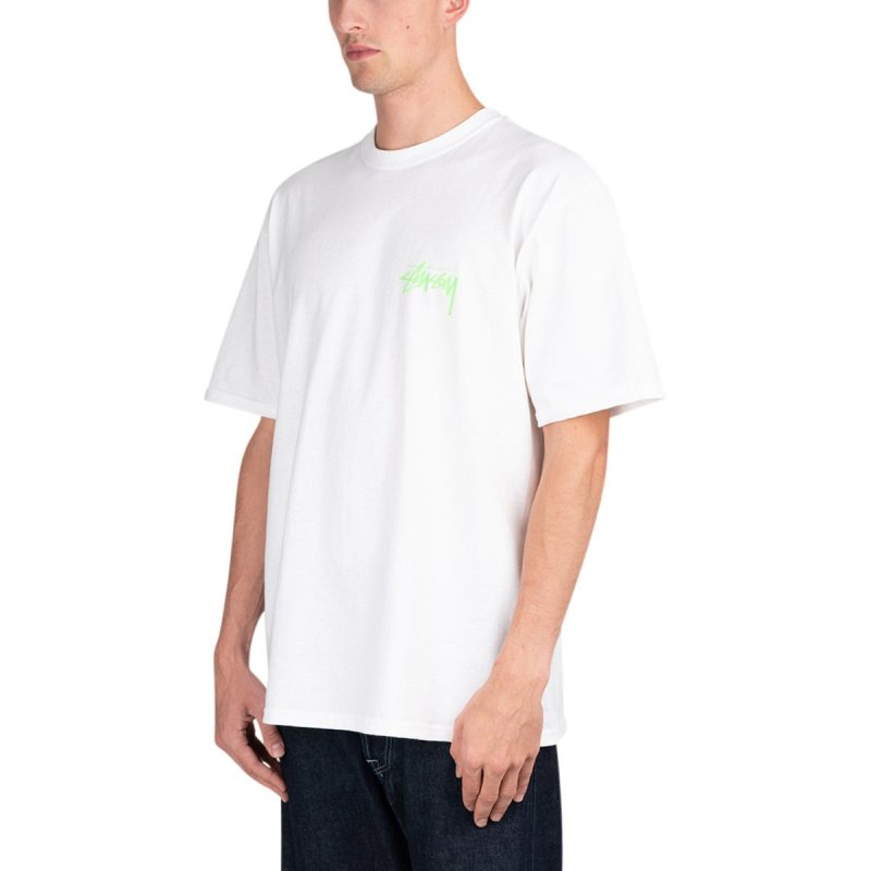 stussy dance energy tee weiss grun 255614