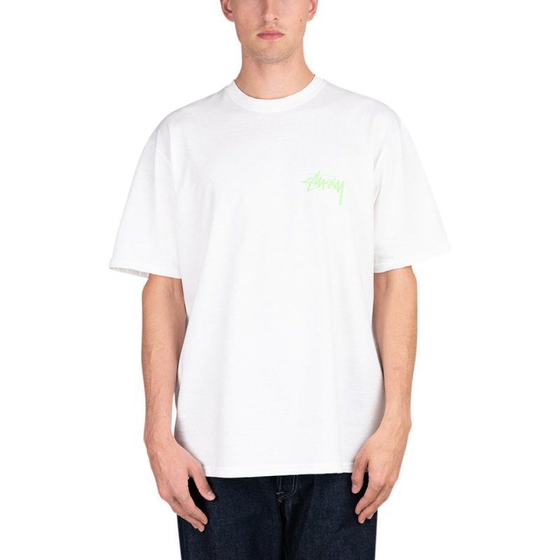 stussy dance energy tee weiss grun 576410