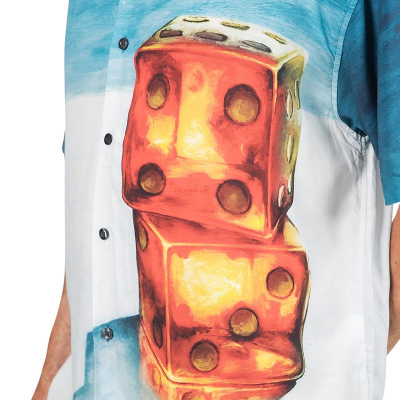 stussy dice painting shirt multi 244148