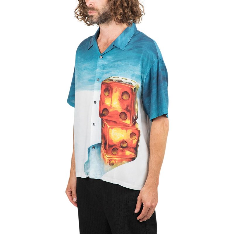 stussy dice painting shirt multi 284868