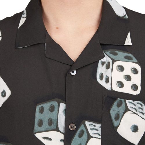 stussy dice pattern shirt schwarz 542761