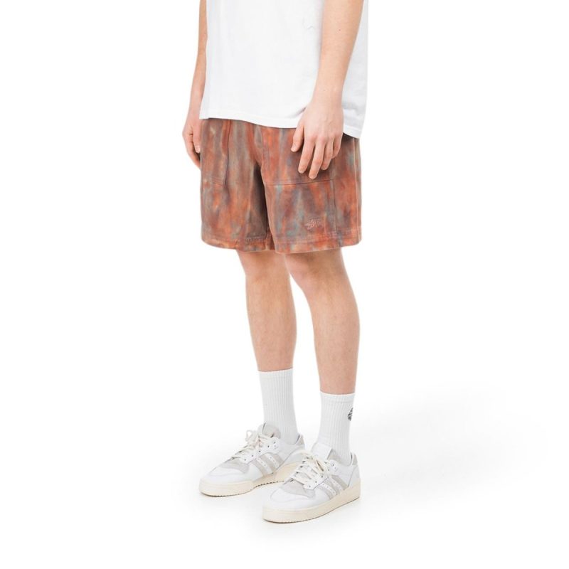 stussy dyed easy shorts rot 589653