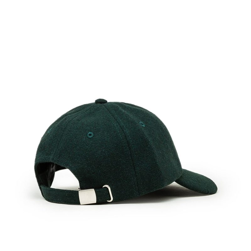 stussy fuzzy wool big stock low pro cap grun 445865