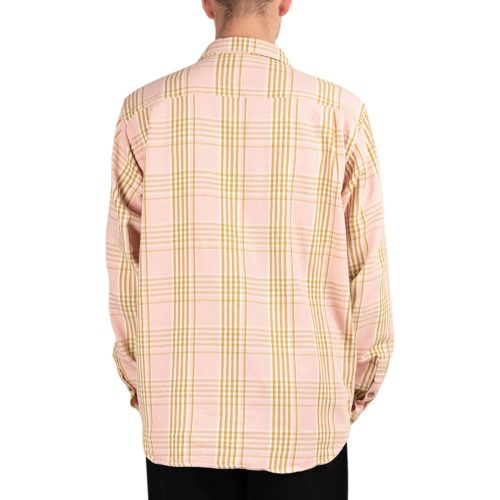 stussy laguna plaid shirt pink 985546