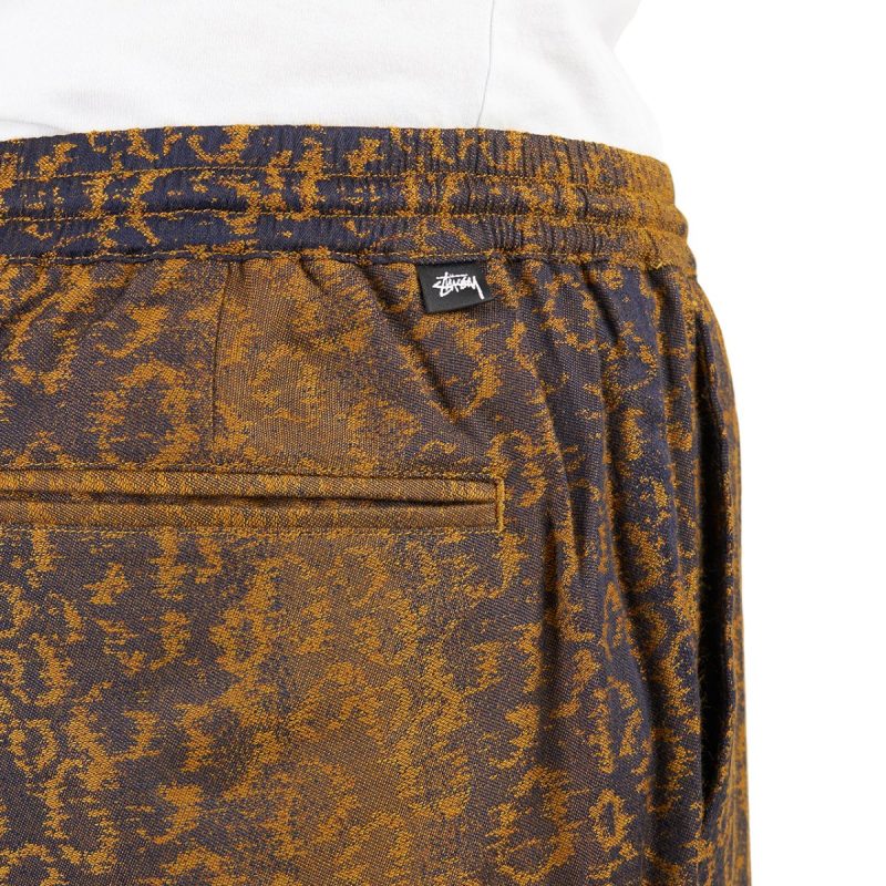 stussy leopard jacquard bryan pant multi 283231