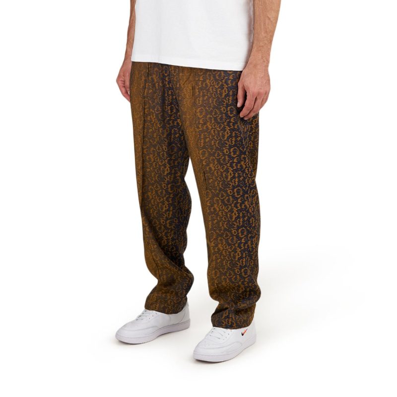 stussy leopard jacquard bryan pant multi 382459