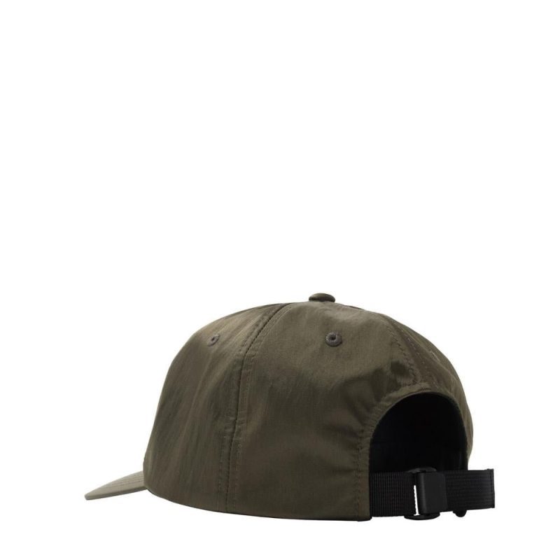 stussy lined nylon low pro cap olive 789222