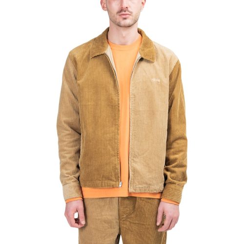 stussy mix up cord jacket braun beige 572817