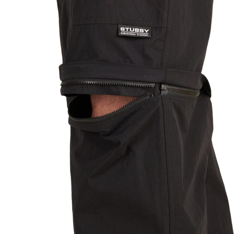 stussy nyco convertible pant schwarz 775192