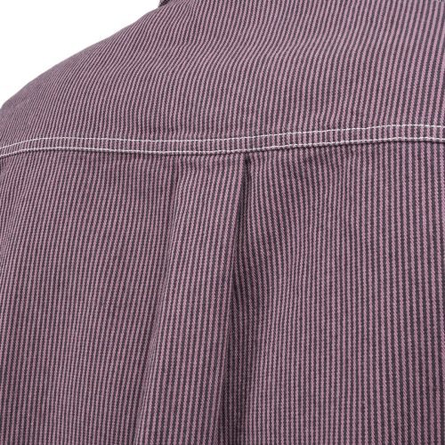 stussy overdyed hickory ls zip shirt lila 565239