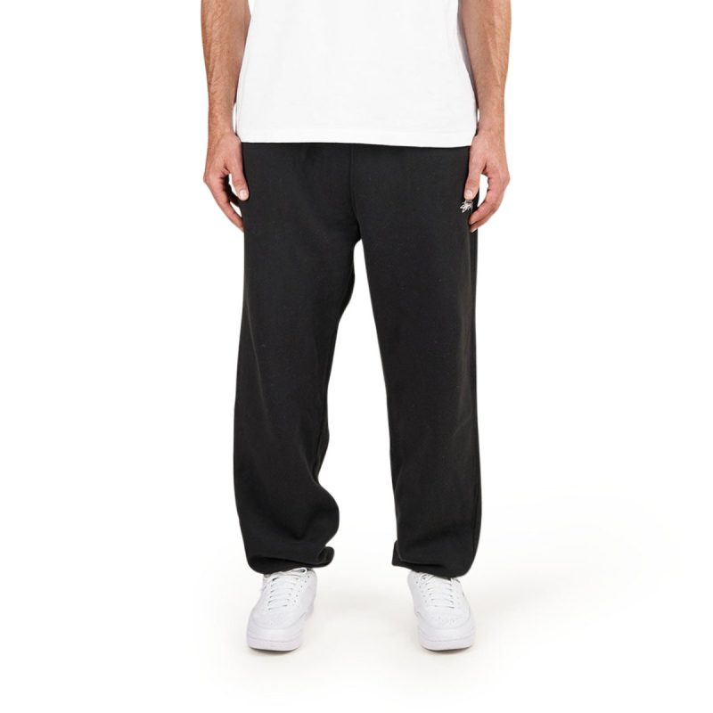 stussy overdyed stock logo pant schwarz 512768