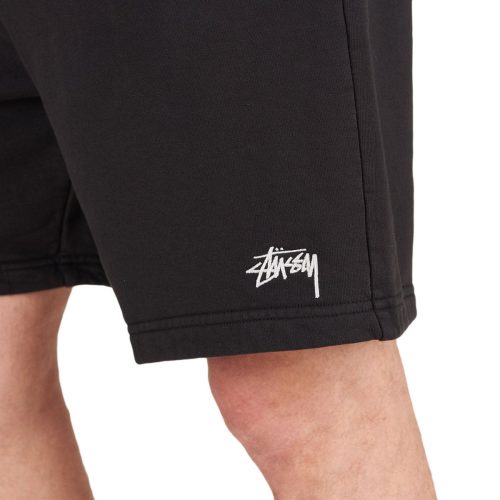 stussy overdyed stock logo short schwarz 313887