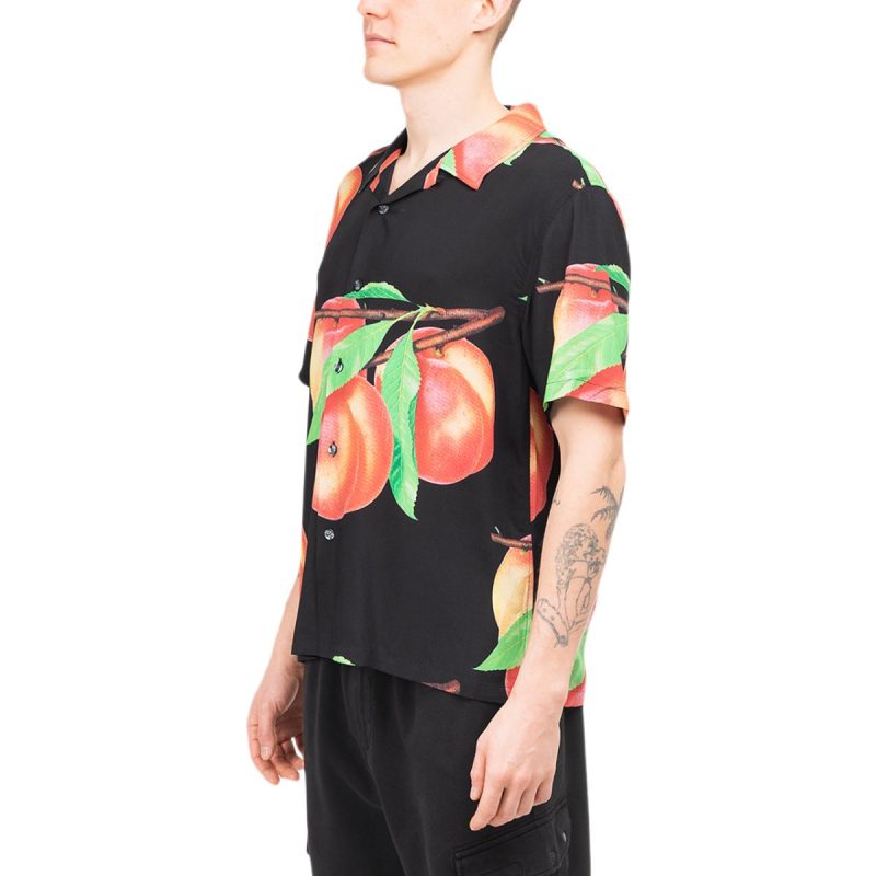 stussy peach pattern shirt schwarz 365950