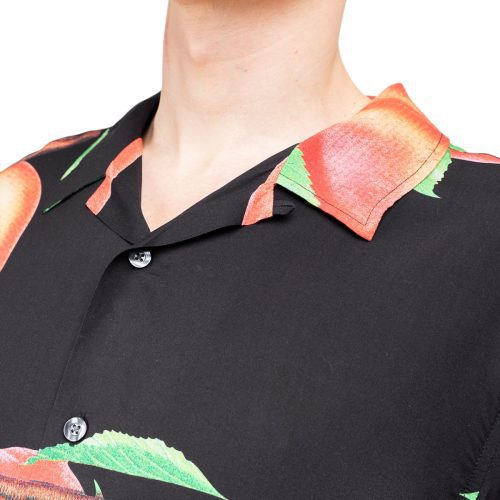 stussy peach pattern shirt schwarz 391000