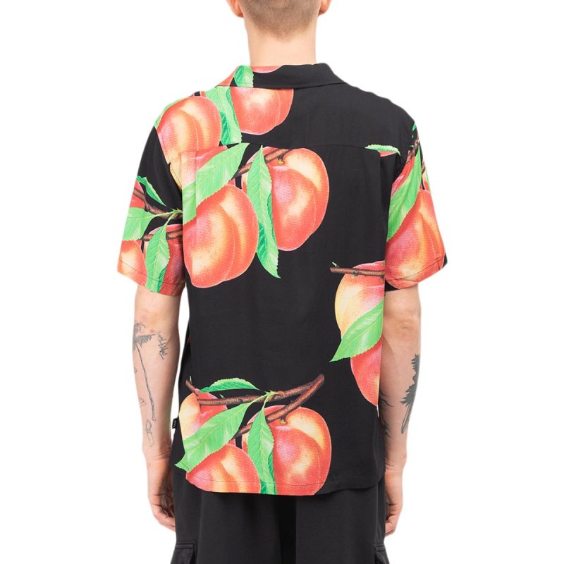 stussy peach pattern shirt schwarz 954263